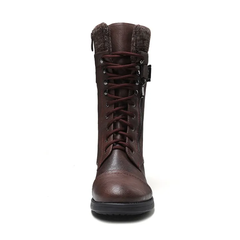 Winter Mid Calf Riding Boots