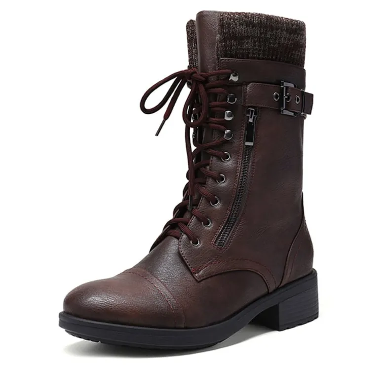 Winter Mid Calf Riding Boots