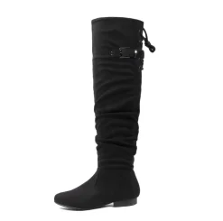 Winter Over The Knee Suede Boots