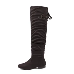 Winter Over The Knee Suede Boots