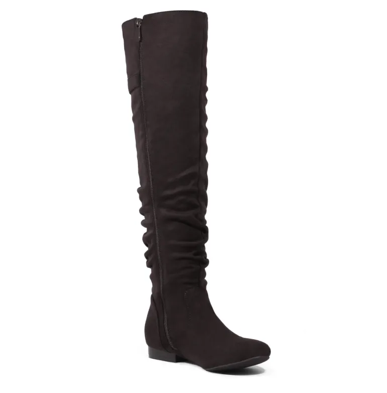 Winter Over The Knee Suede Boots
