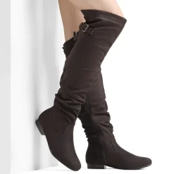 Winter Over The Knee Suede Boots
