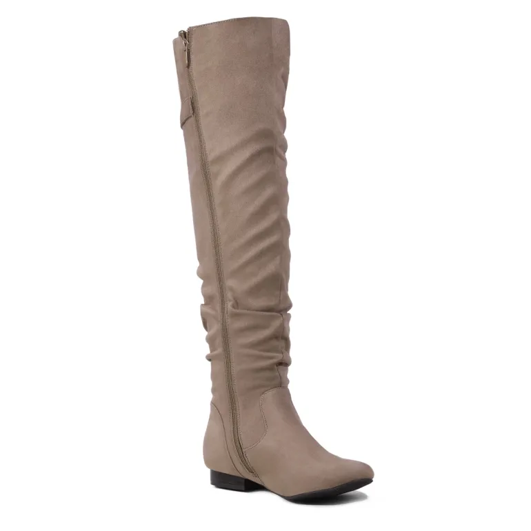 Winter Over The Knee Suede Boots