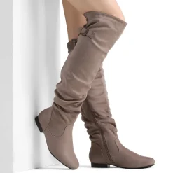 Winter Over The Knee Suede Boots