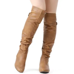 Winter Over The Knee Suede Boots