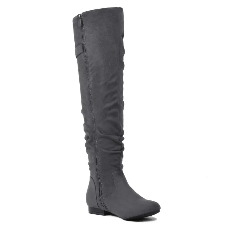 Winter Over The Knee Suede Boots