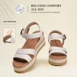 Women’s Adjustable Buckle Wedge Sandals