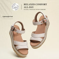 Women’s Adjustable Buckle Wedge Sandals