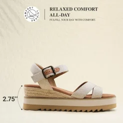 Women’s Adjustable Buckle Wedge Sandals