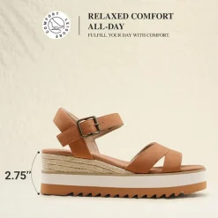 Women’s Adjustable Buckle Wedge Sandals