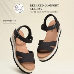 Women’s Adjustable Buckle Wedge Sandals