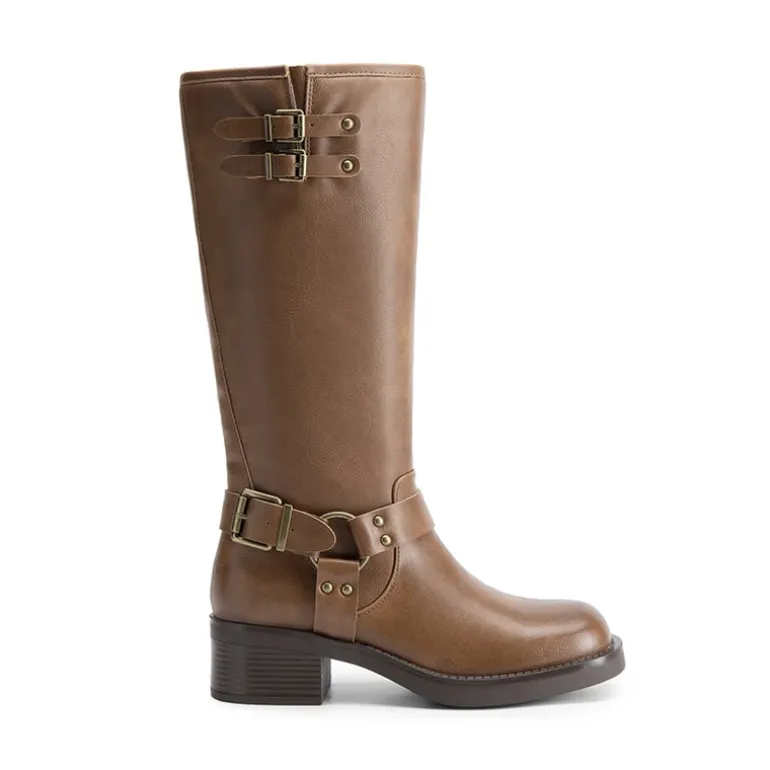 Women’s Adjustable Strap Moto Boots
