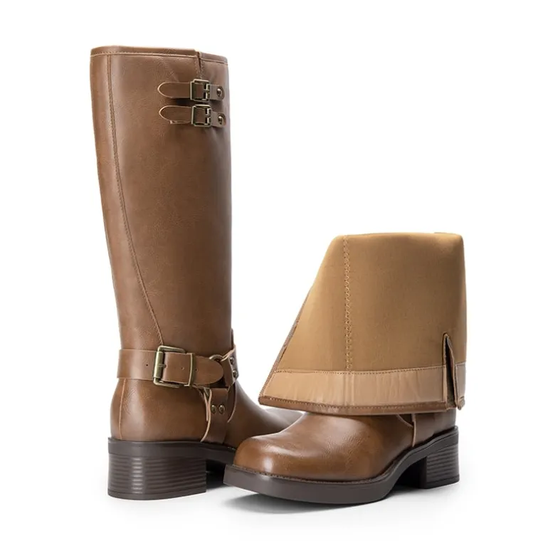 Women’s Adjustable Strap Moto Boots