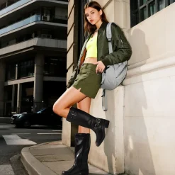 Women’s Adjustable Strap Moto Boots