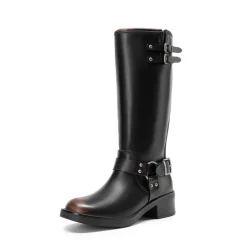 Women’s Adjustable Strap Moto Boots