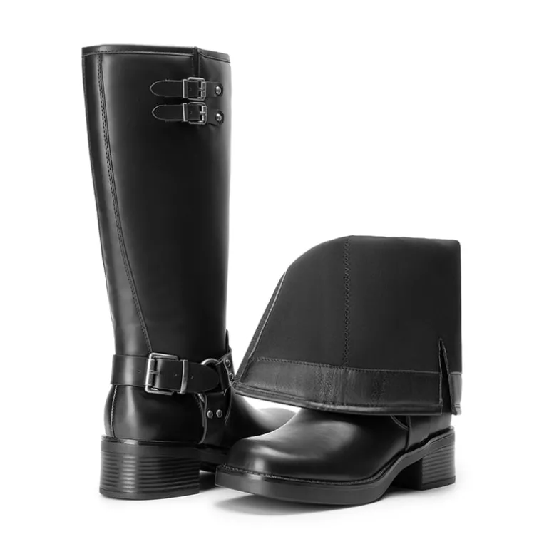 Women’s Adjustable Strap Moto Boots