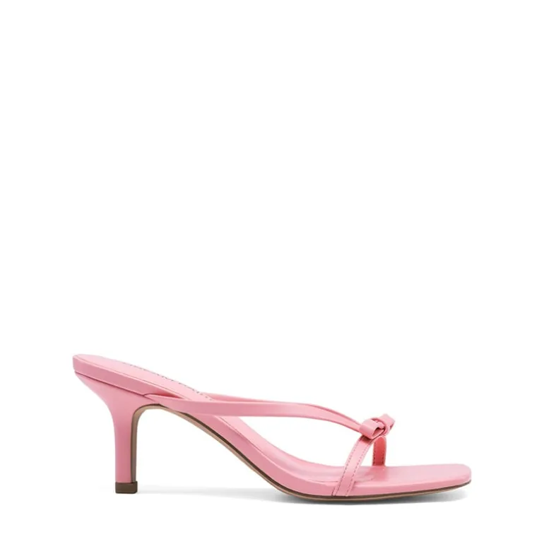 Women’s Bow Thong Kitten Heel Sandals with Non-Slip Sole