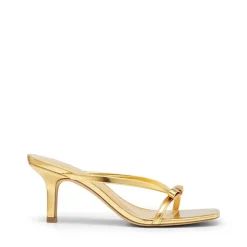 Women’s Bow Thong Kitten Heel Sandals with Non-Slip Sole