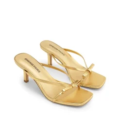 Women’s Bow Thong Kitten Heel Sandals with Non-Slip Sole