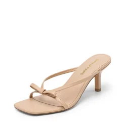 Women’s Bow Thong Kitten Heel Sandals with Non-Slip Sole