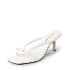 Women’s Bow Thong Kitten Heel Sandals with Non-Slip Sole