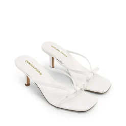 Women’s Bow Thong Kitten Heel Sandals with Non-Slip Sole