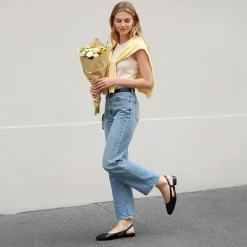 Women’s Cap Toe Slingback Flats