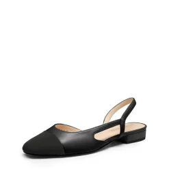 Women’s Cap Toe Slingback Flats