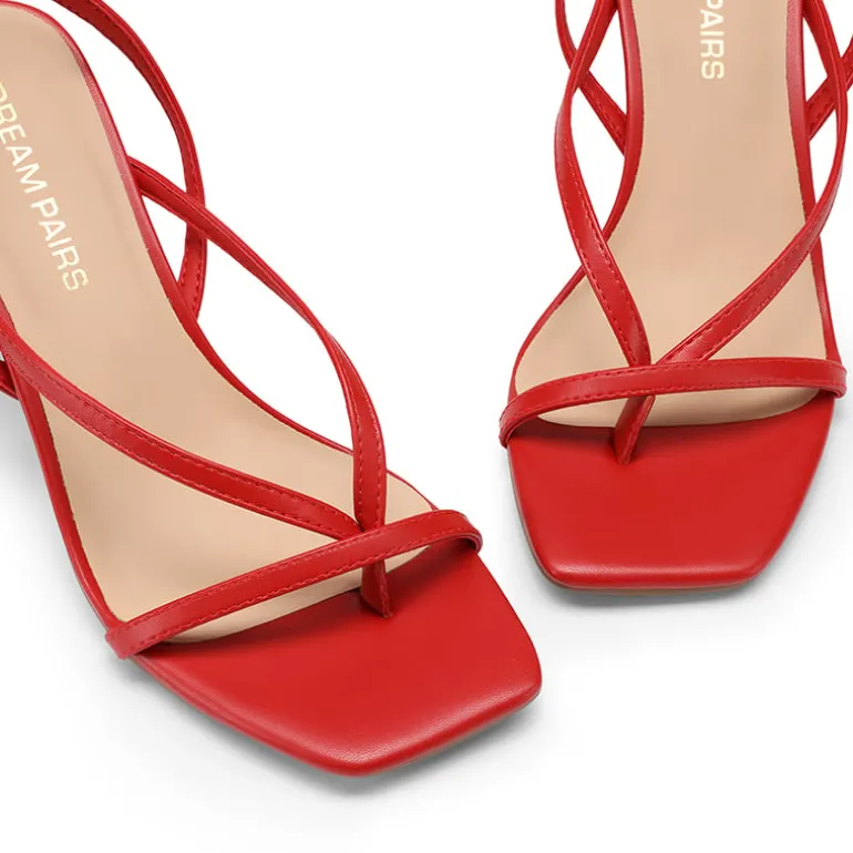 Women’s Chic Strappy Thong Stiletto Sandals