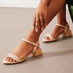 Women’s Chunky Braided Ankle Strap Sandals