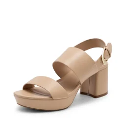 Women’s Chunky Heel Buckle Strap Sandals with Cushioned Insole