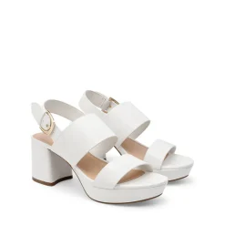 Women’s Chunky Heel Buckle Strap Sandals with Cushioned Insole