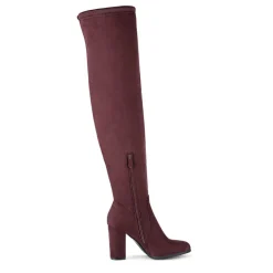 Women's Chunky Heel Thigh-High Boots