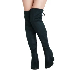 Women's Chunky Heel Thigh-High Boots