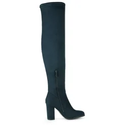 Women's Chunky Heel Thigh-High Boots