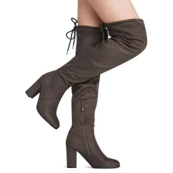 Women's Chunky Heel Thigh-High Boots