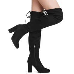 Women's Chunky Heel Thigh-High Boots