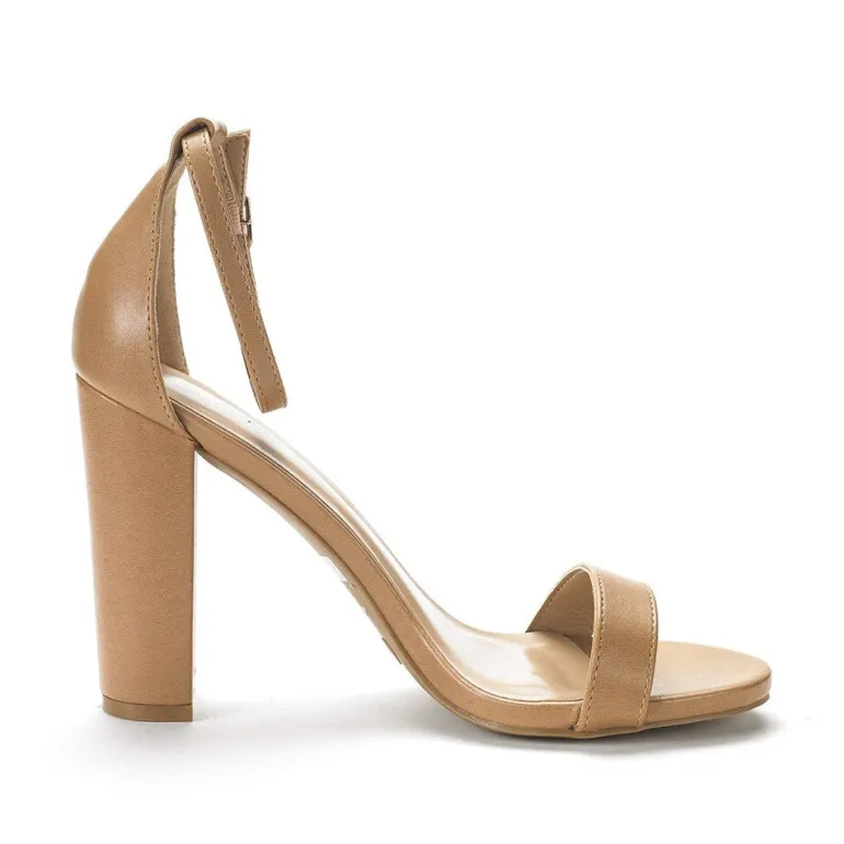 Women's Chunky High Heel Pump Sandals