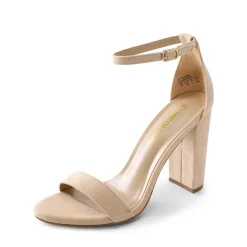 Women's Chunky High Heel Pump Sandals