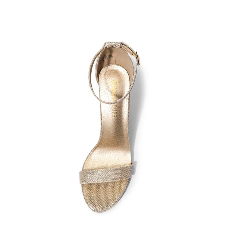 Women's Chunky High Heel Pump Sandals