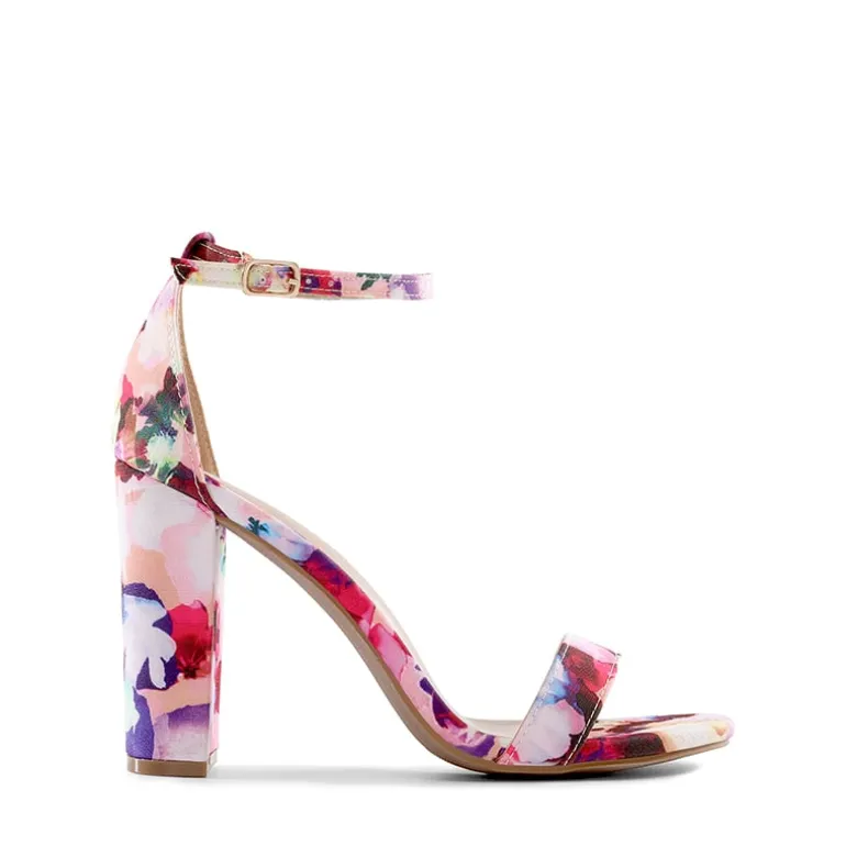Women's Chunky High Heel Pump Sandals
