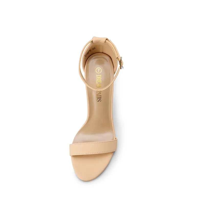 Women's Chunky High Heel Pump Sandals