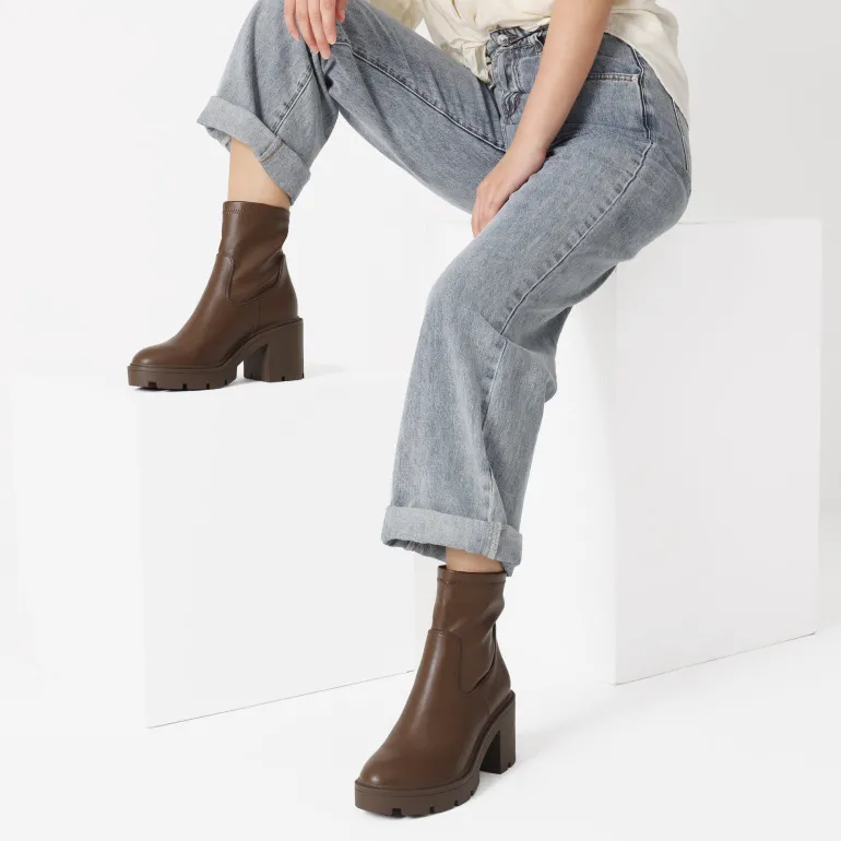 Women's Chunky Lug Sole Ankle Booties