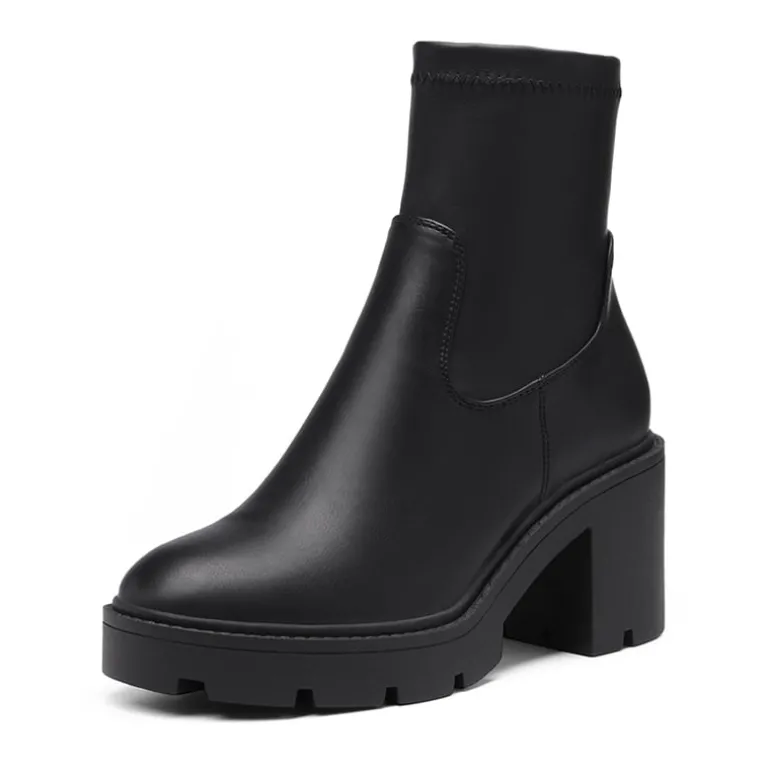 Women's Chunky Lug Sole Ankle Booties