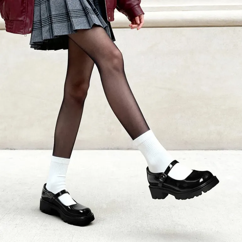Women’s Chunky Mary Jane Pumps with Padded Collar