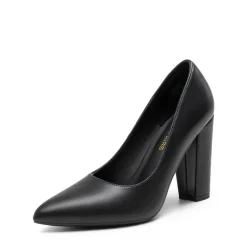 Women’s Classic Chunky Heel Dress Pumps