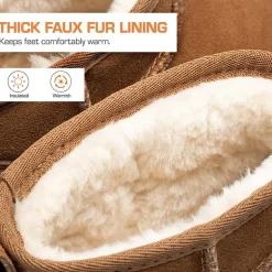 Women’s Classic Wide Toe Faux Fur Snow Boots