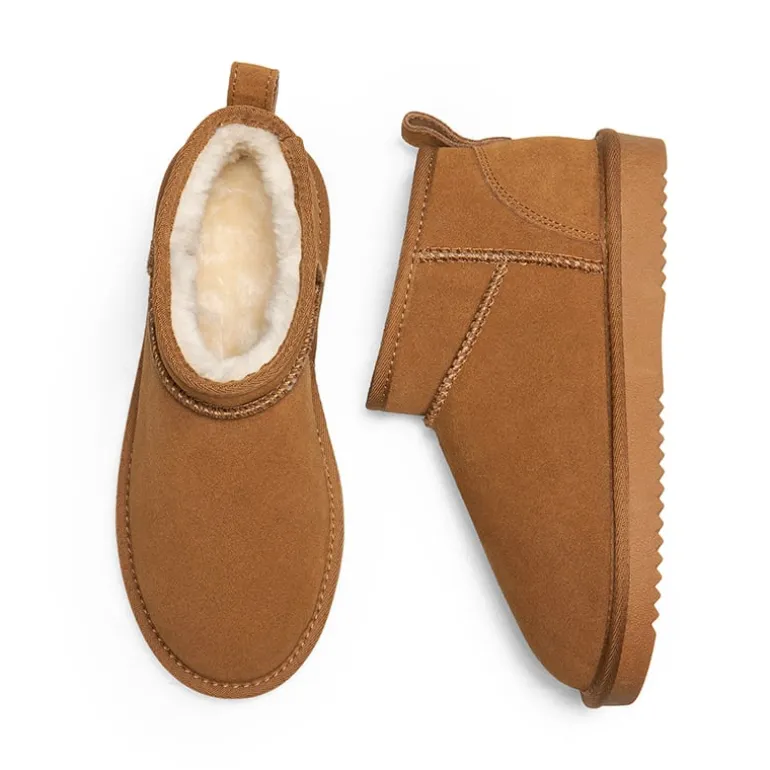 Women’s Classic Wide Toe Faux Fur Snow Boots