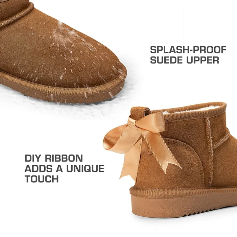 Women’s Classic Wide Toe Faux Fur Snow Boots