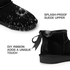 Women’s Classic Wide Toe Faux Fur Snow Boots